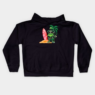 Leprechaun St Patricks Day Hawaiian Kids Hoodie